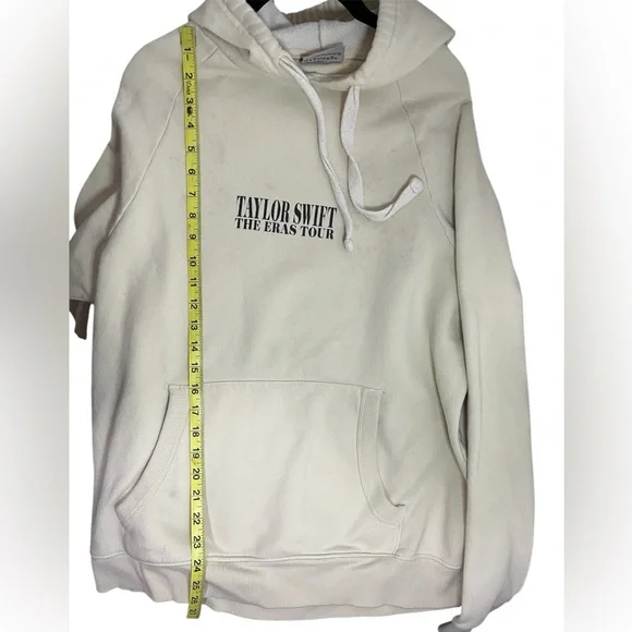 Taylor Swift Cream Beige Eras Tour Hoodie Official Tour Merchandise Size Medium - Picture 12 of 12